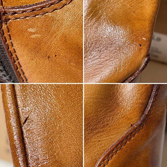 BED STU Tess Tan Distressed Leather Tall Riding Boots BEDSTU Size 8 - Picture 12 of 16